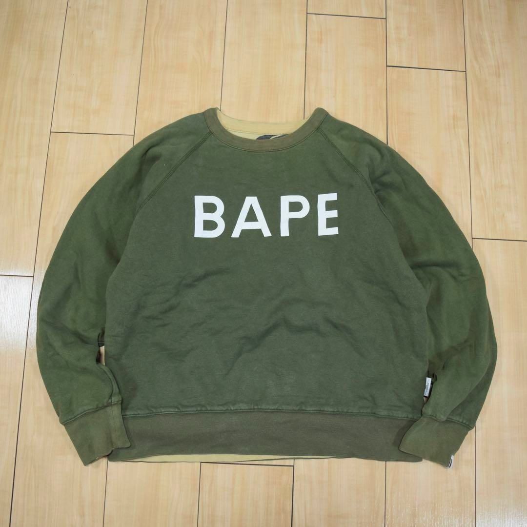 A BATHING APE - 【rare】BAPE リバーシブルスウェット 1st camo 迷彩