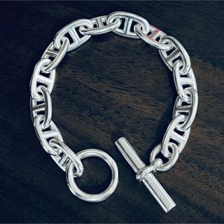 HERMES - ヴィンテージエルメス シェーヌダンクル ブレスレット GM13