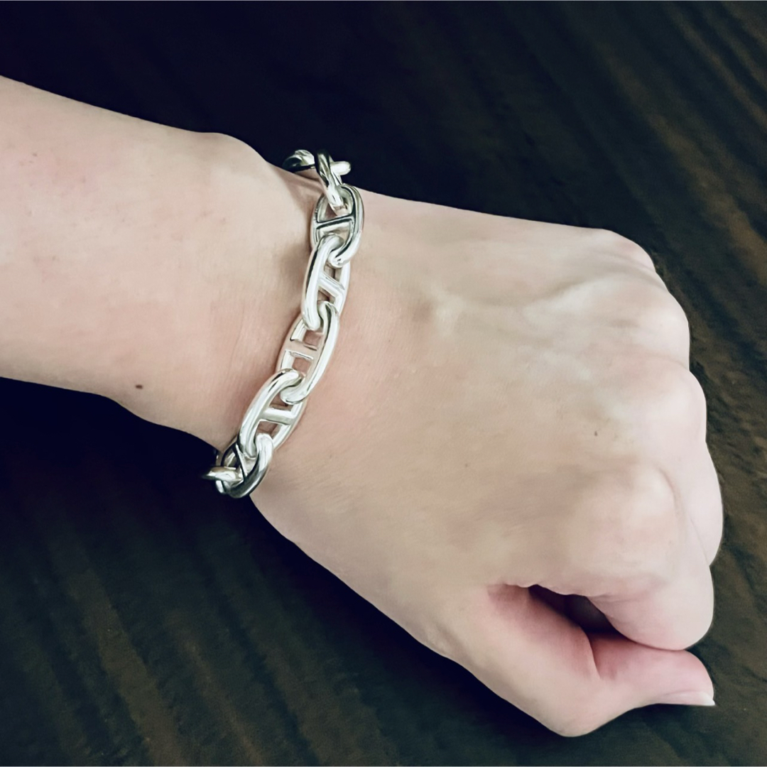 HERMES - ヴィンテージエルメス シェーヌダンクル ブレスレット GM13