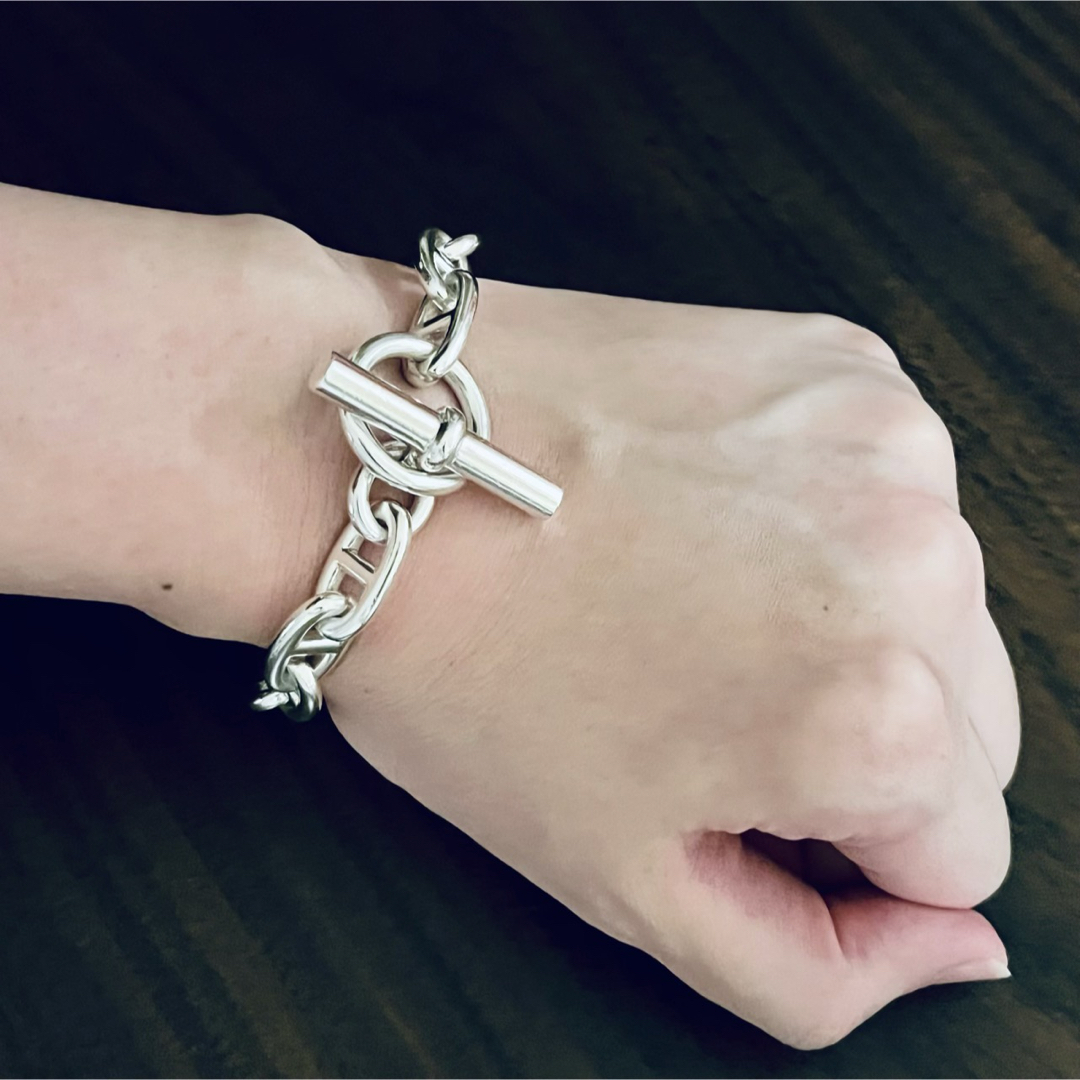 HERMES - ヴィンテージエルメス シェーヌダンクル ブレスレット GM13