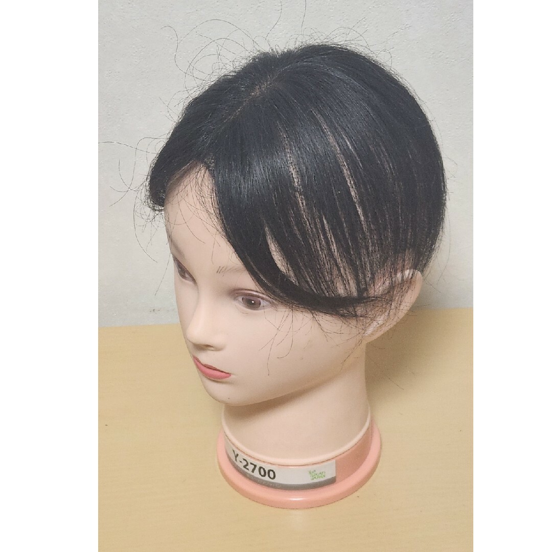 ユキ ショートウィッグ トップピース 自然色 人工頭皮付き ④ ユキ