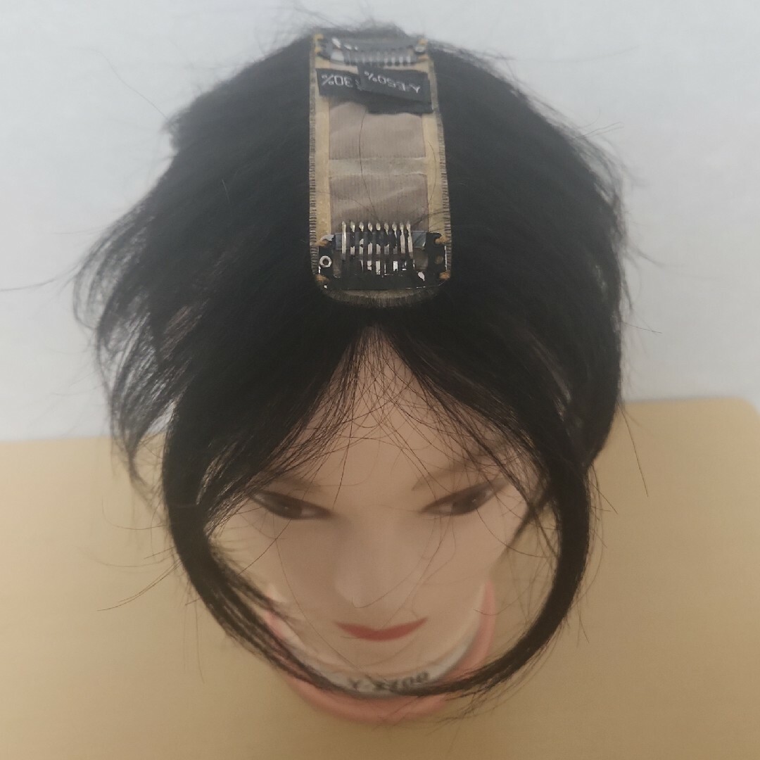 ユキ ショートウィッグ トップピース 自然色 人工頭皮付き ④ ユキ