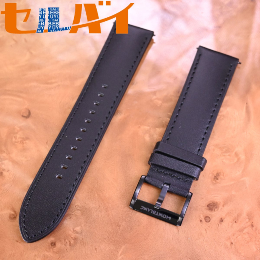 MONTBLANC - 本物 新品 モンブラン 純正品 レザーベルト 尾錠 2点