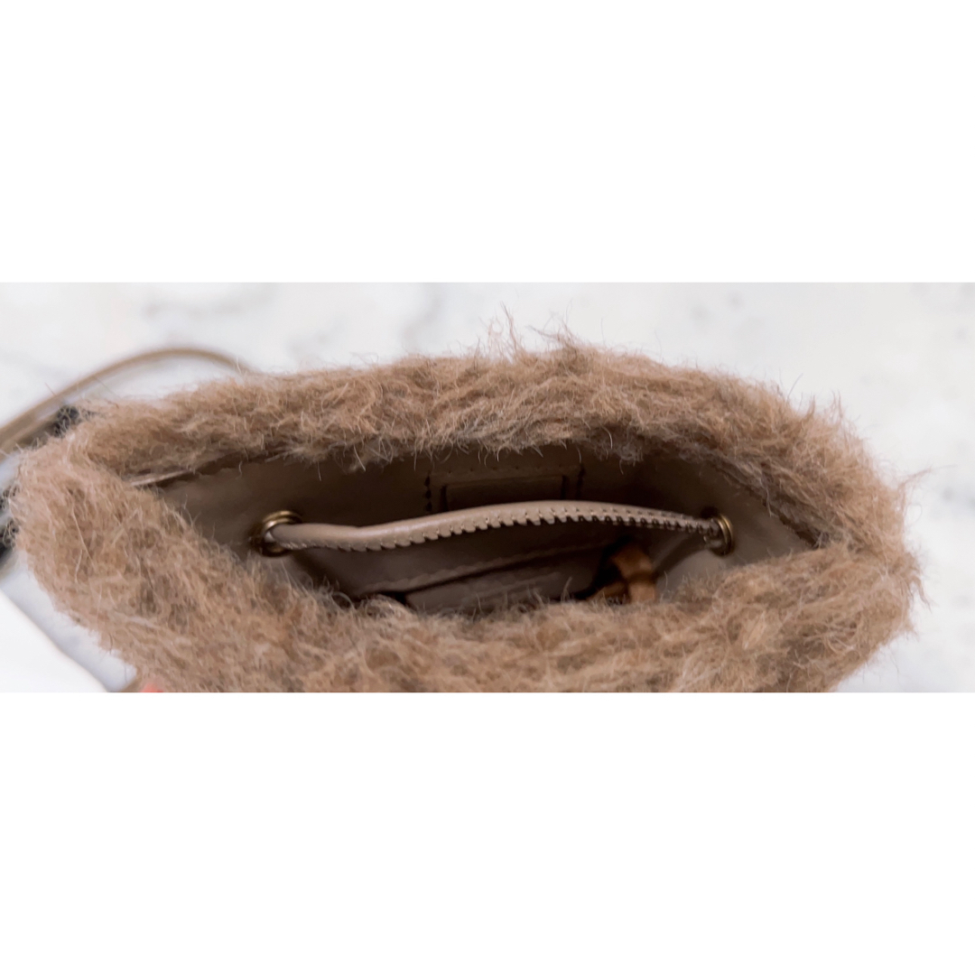 Max Mara - MAX MARA テディスマホショルダーバッグ フォンポーチ