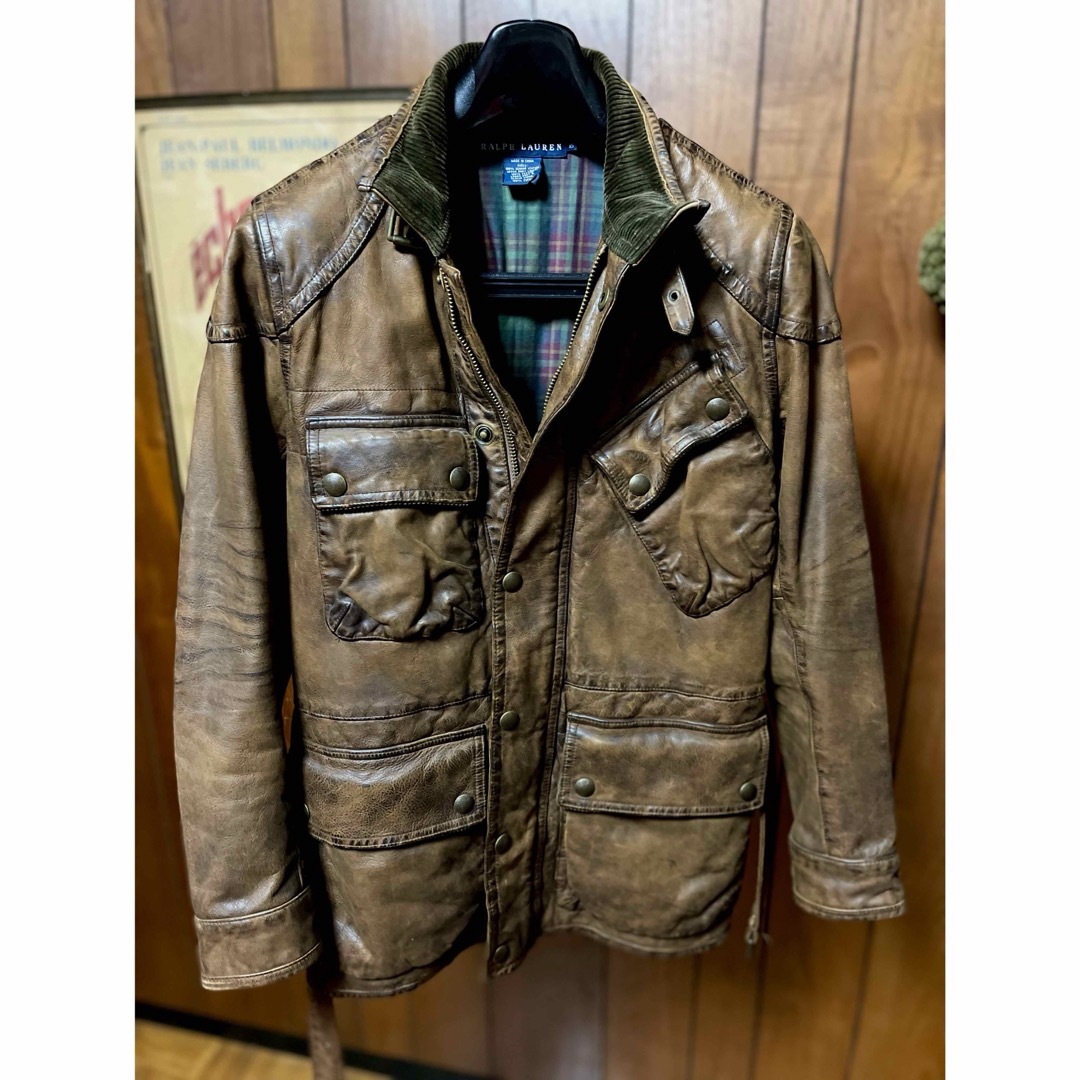 Ralph Lauren - RALPH LAUREN レザーモーターサイクルジャケットの通販