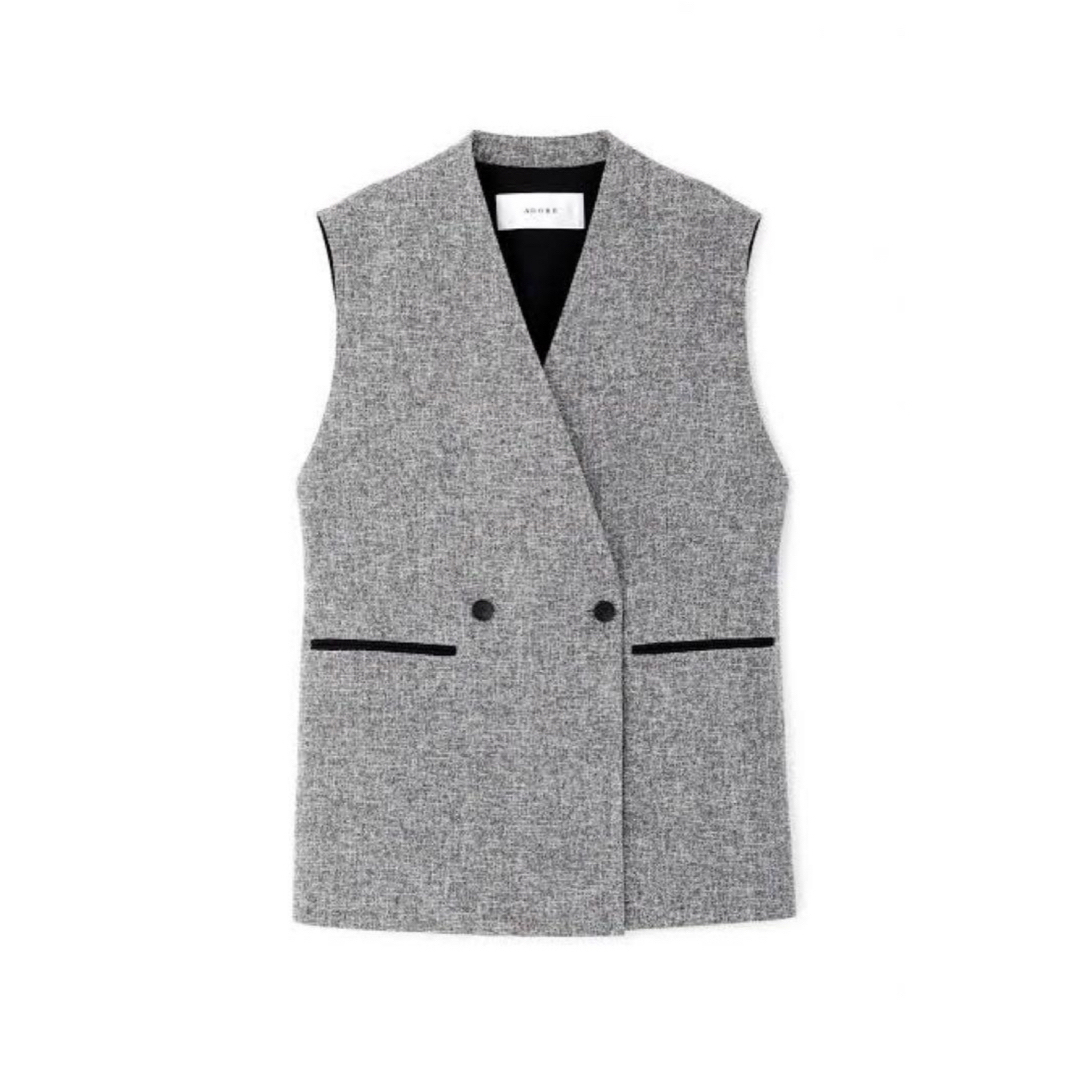 最終値下げ ADORE アドーア ファインツイードベスト ジレ パンツ