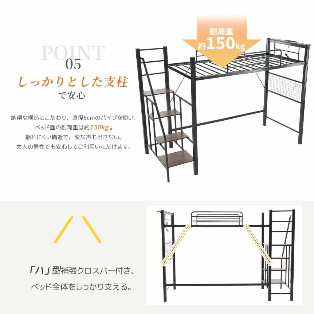 2COLOR】2025SPコンセント付きシステムベット(S)スチール 耐震