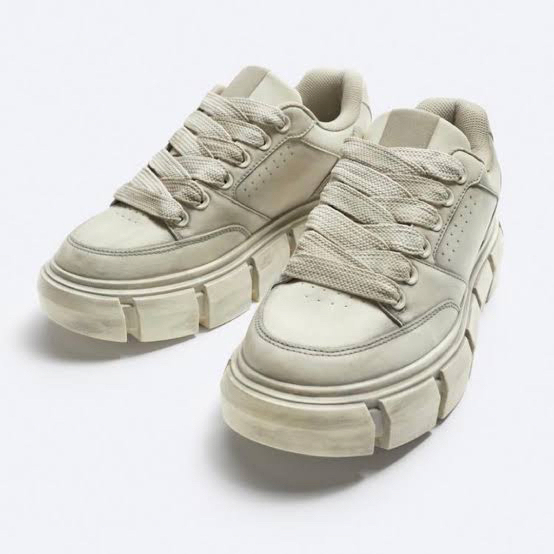 ZARA - ZARA ザラ チャンキーソールスニーカー 厚底 43の通販 by ABC