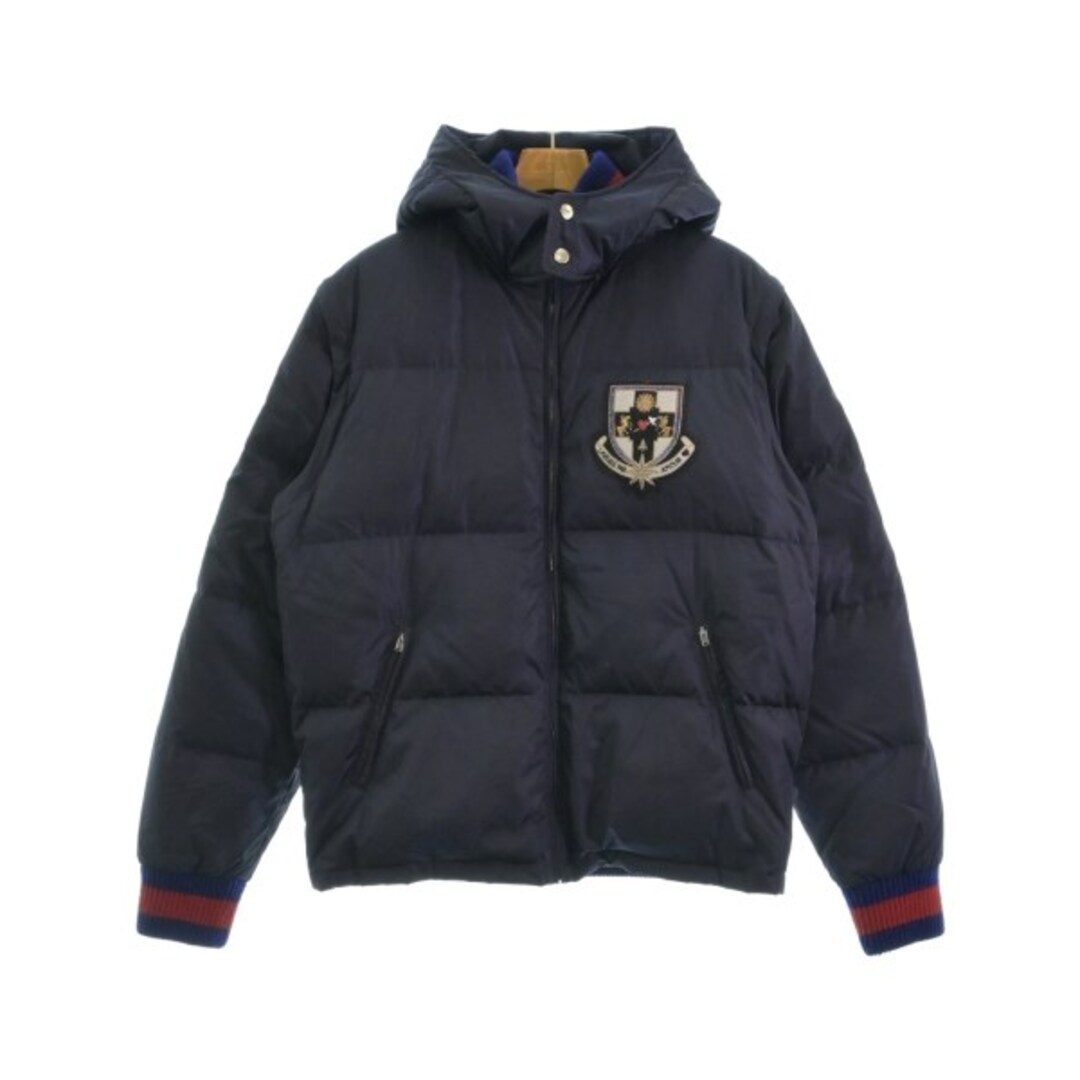 GUCCI - GUCCI グッチ ダウンジャケット/ダウンベスト XXL 紺 【古着
