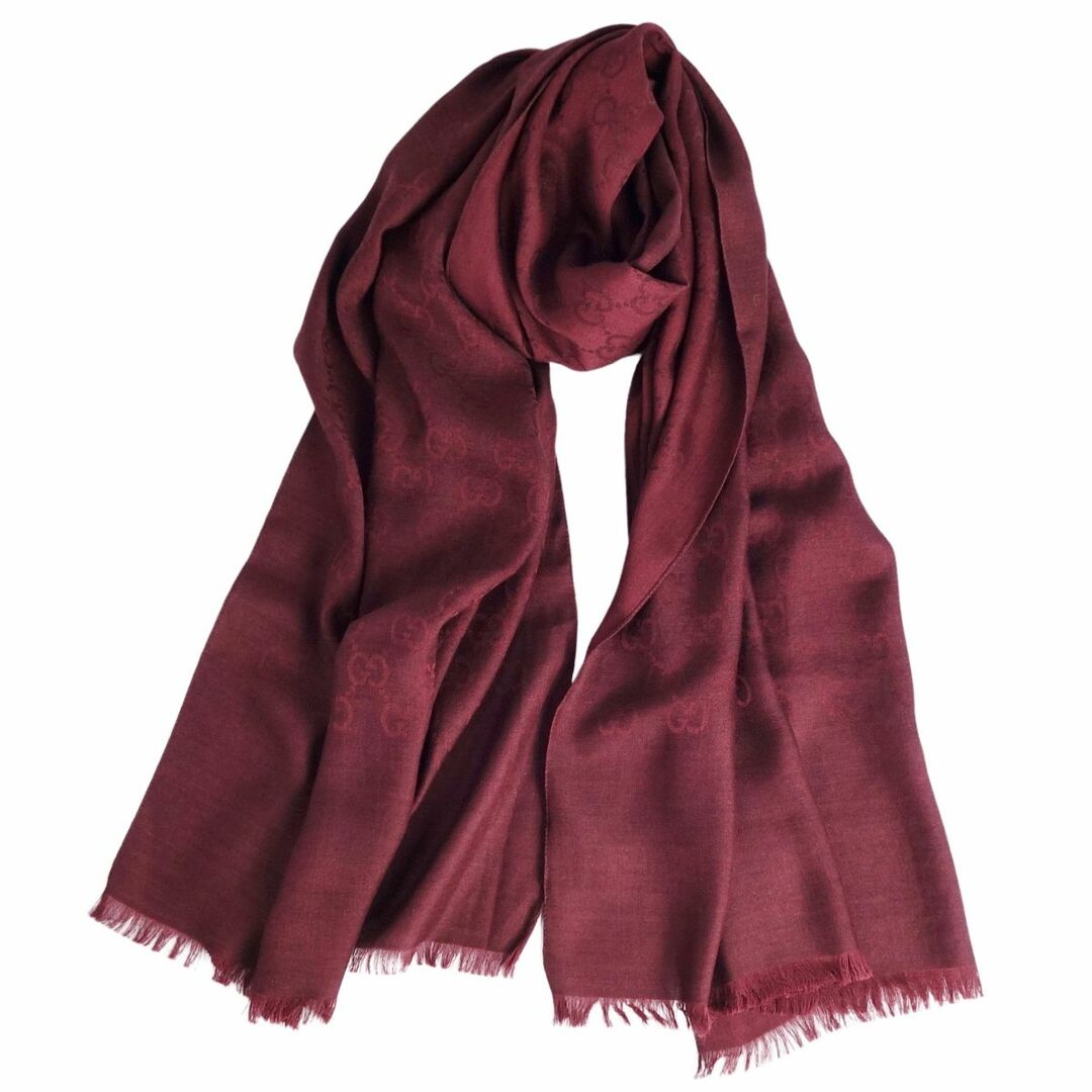 GUCCI - 極美品 グッチ GUCCI マフラー ストール ショール GG柄 ウール