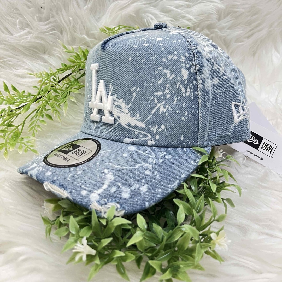 NEW ERA - 新品 NEWERA LA ニューエラ ダメージ デニム キャップ