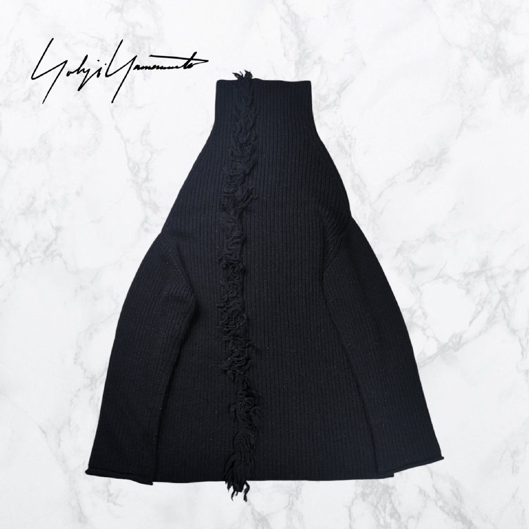 希少】Y's ワイズ 本物 アルパカウール フリンジ オバケニット 希少