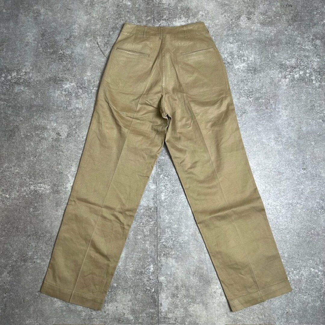 MILITARY - 1940's 40s US ARMY M-45 45カーキ ボタンフライ