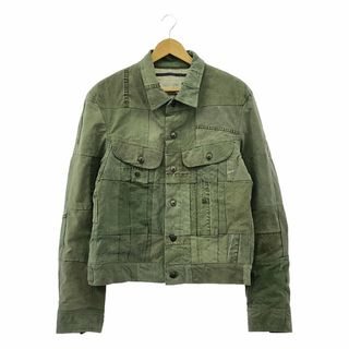 最終値下】GREG LAUREN 再構築 デニム切替 キモノジャケット 3 最終値