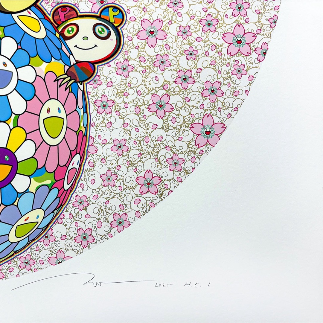 カイカイキキ - Zingaro 村上隆 版画 春の日の幸せ パンダの親子 ED100