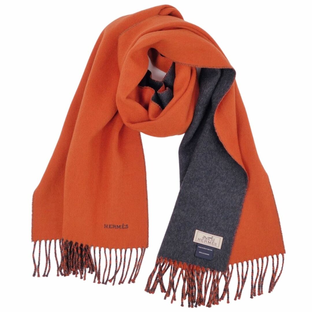 HERMES - 極美品 エルメス HERMES マフラー ストール カシミヤ100