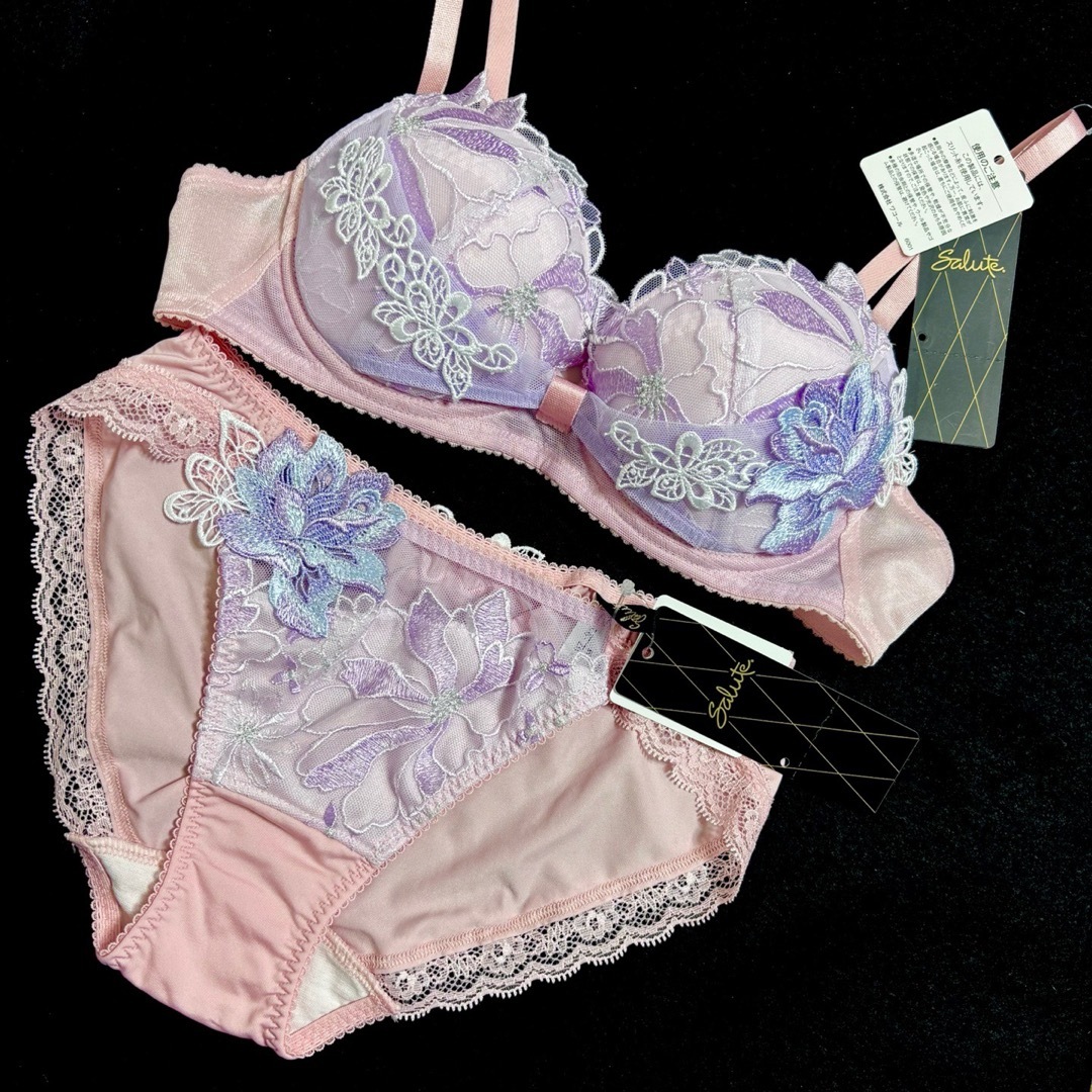 Wacoal - C70M ワコール サルート96G BTJ796 リボンブラ＆ショーツの