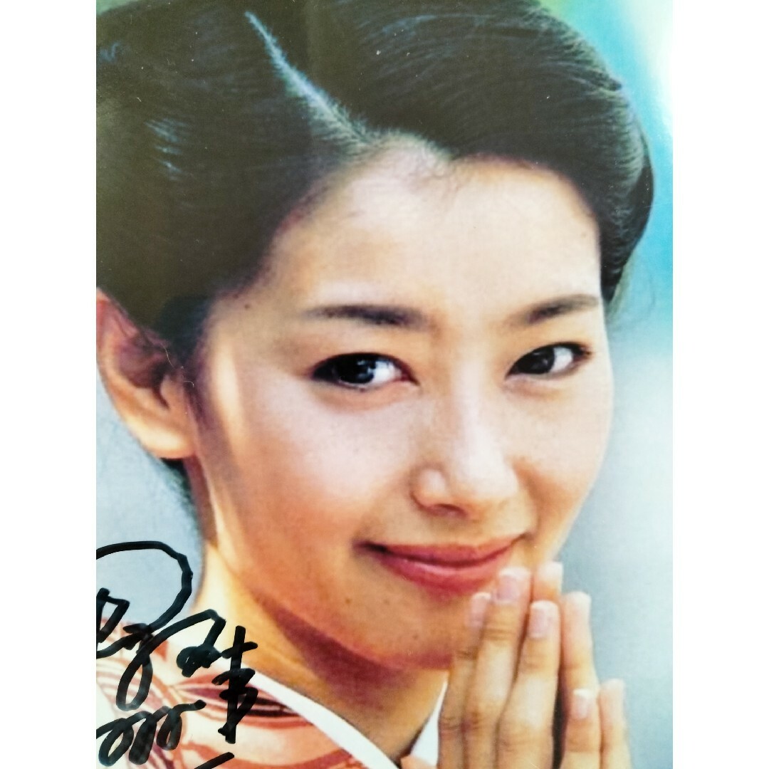 セール中…夏目雅子直筆サイン入り写真…の通販 by まこ08's shop｜ラクマ