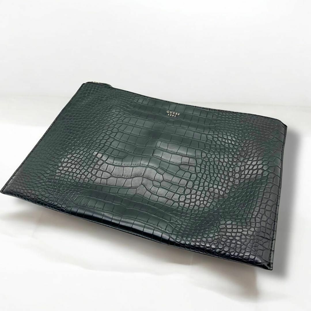 送料無料A4 クロコダイル調 書類収納ケース 横型 puレザー 合成皮革 A4