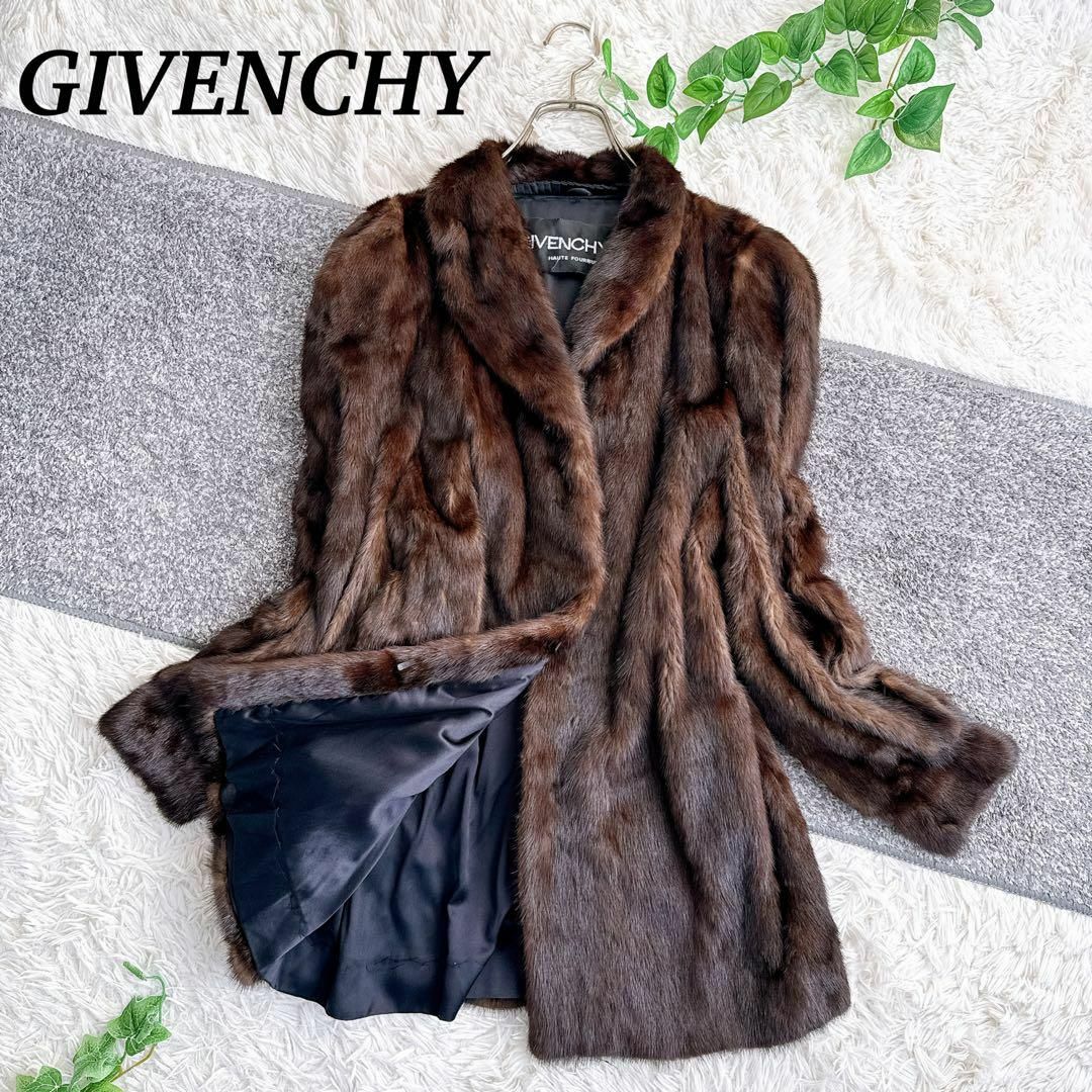 GIVENCHY - 高級 ジバンシー サガミンク 毛皮 ミンク ダークブラウン