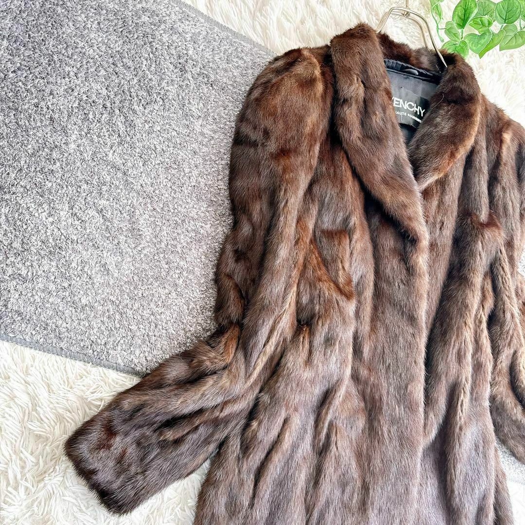 GIVENCHY - 高級 ジバンシー サガミンク 毛皮 ミンク ダークブラウン