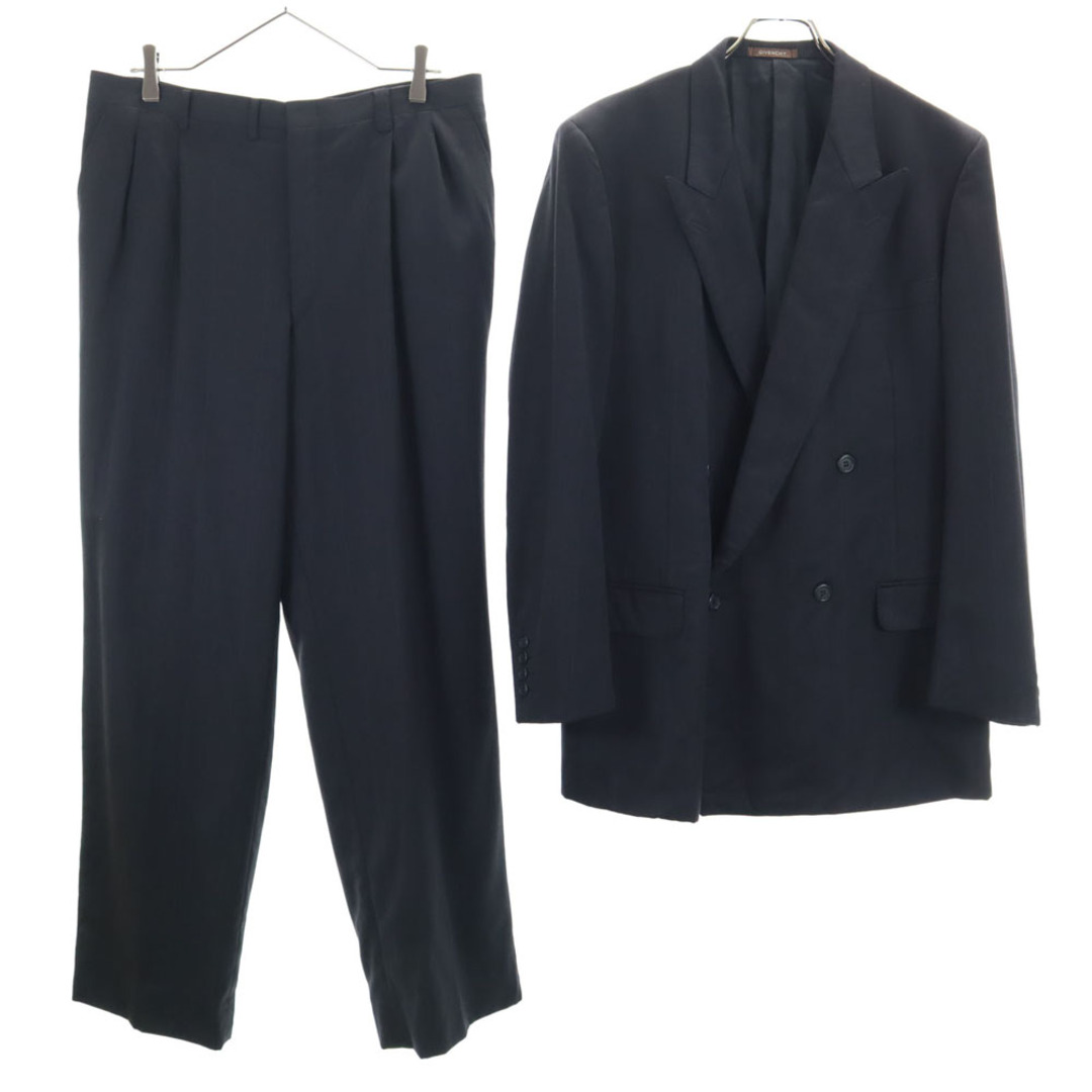 GIVENCHY - 古着 ジバンシィ 90s オールド ストライプ柄 ダブル スーツ