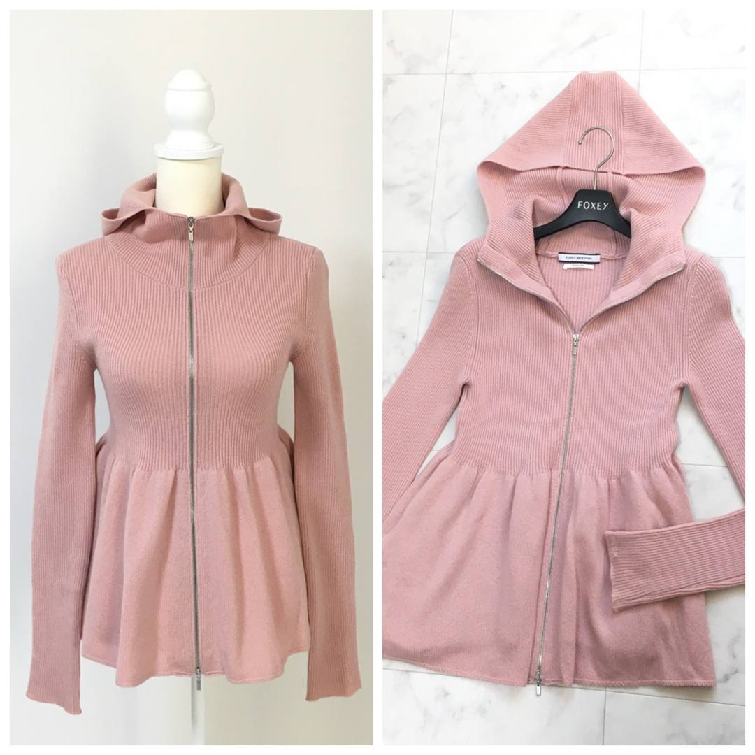 FOXEY NEW YORK - 美品 FOXEY フォクシー リブニット カシミヤ