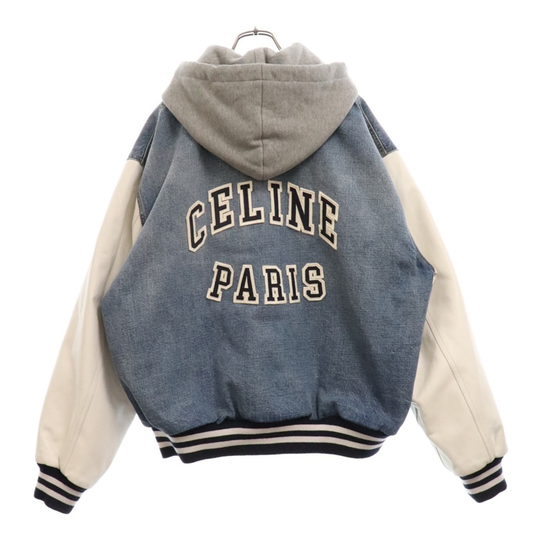 CELINE - CELINE セリーヌ ルーズ テディ レザー切り替え ロゴパッチ