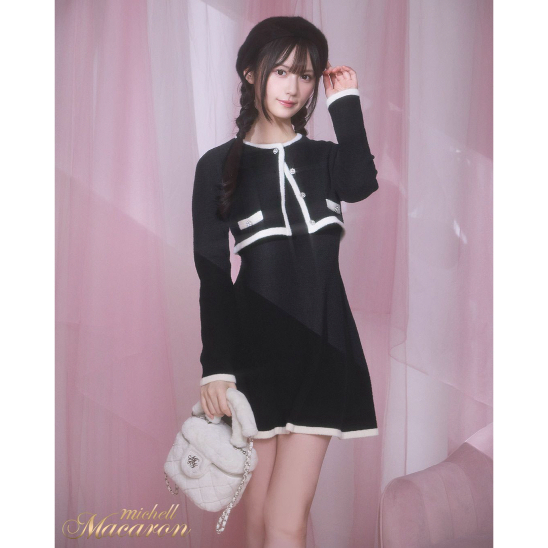 michellMacaron - 新品タグ付き ミシェルマカロン バイカラーニット