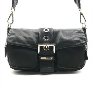 PRADA - 良品 PRADA プラダ 三角ロゴ プレート SV金具 レザー ナイロン