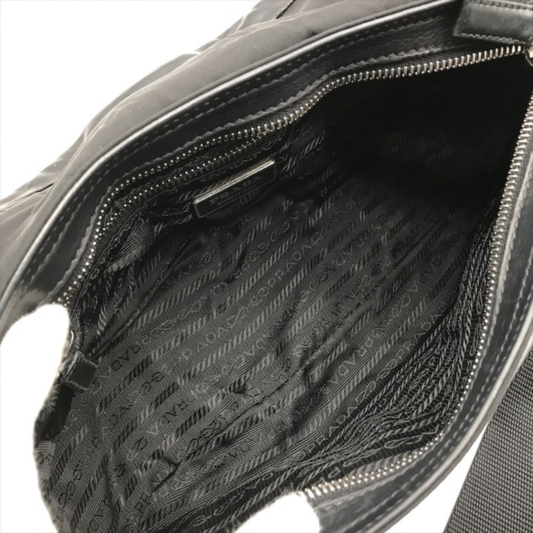 PRADA - 良品 PRADA プラダ 三角ロゴ プレート SV金具 レザー ナイロン