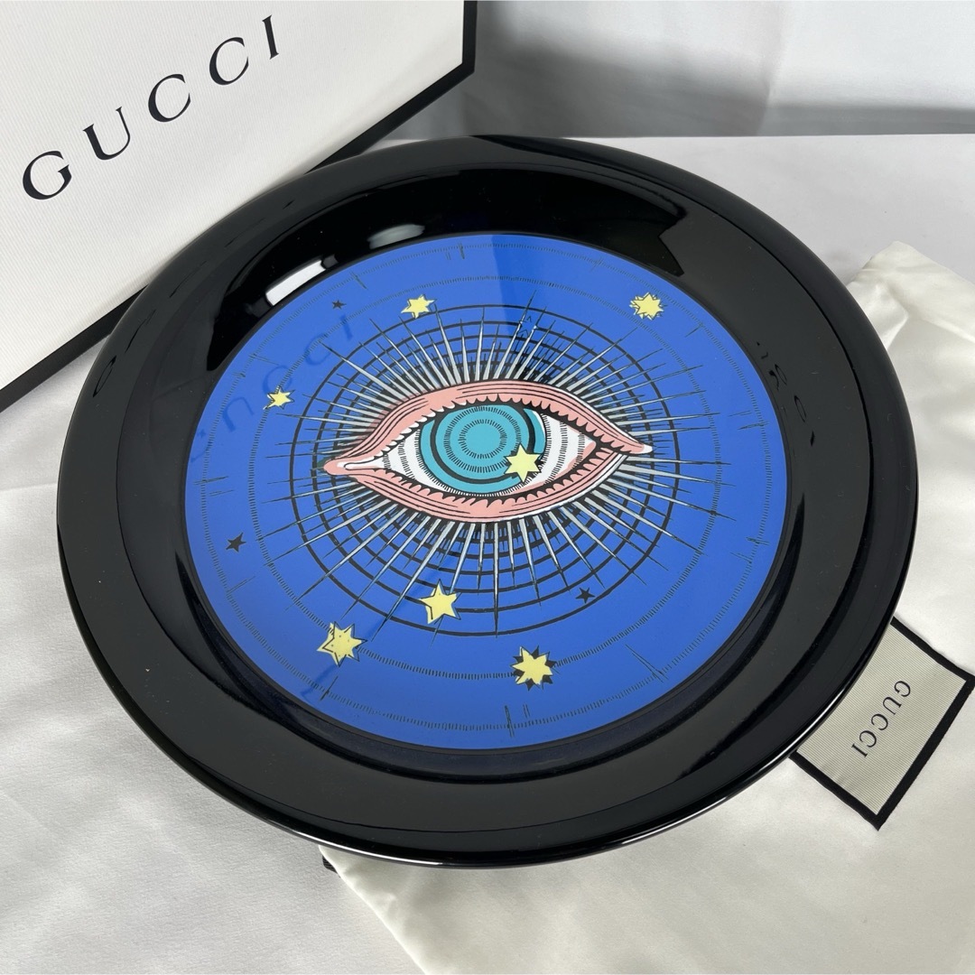 GUCCI - GUCCI アクセサリートレイ STAR Eye Tray ブラック 箱 美品 の