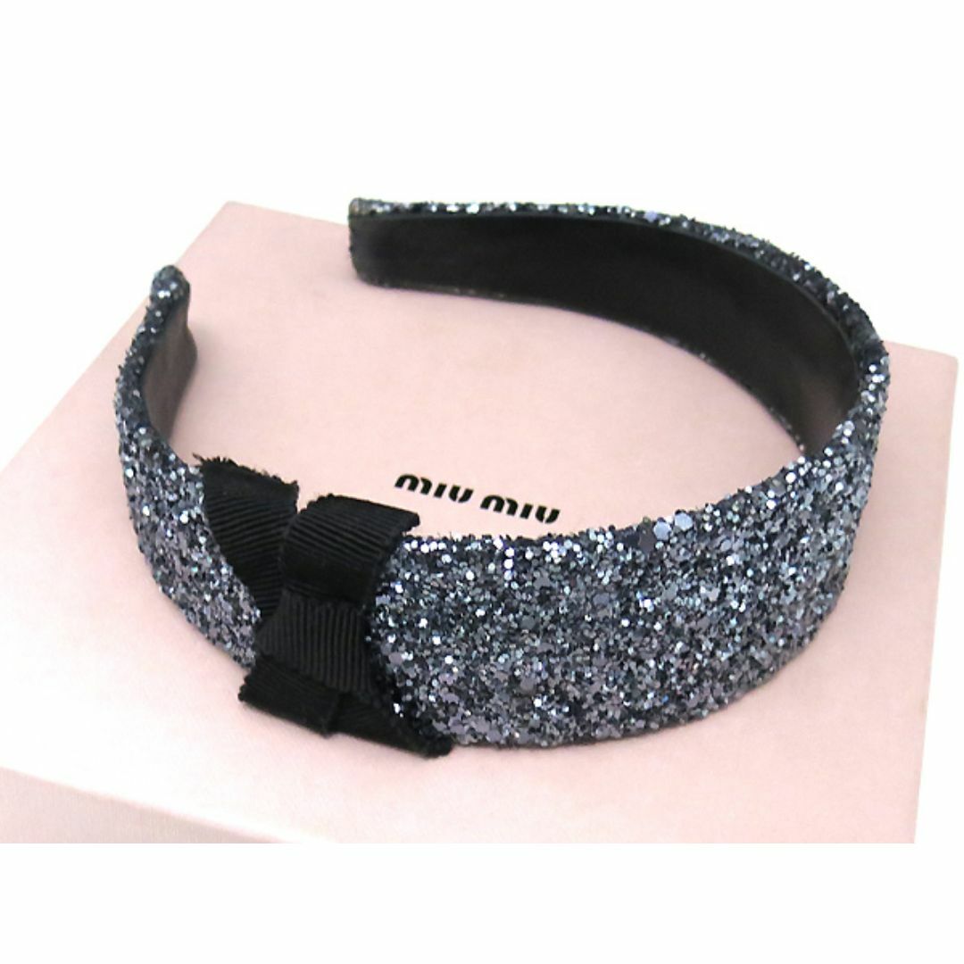 MIU MIU - ✈極美品 miumiu ミュウミュウ リボン ラメ グリッター