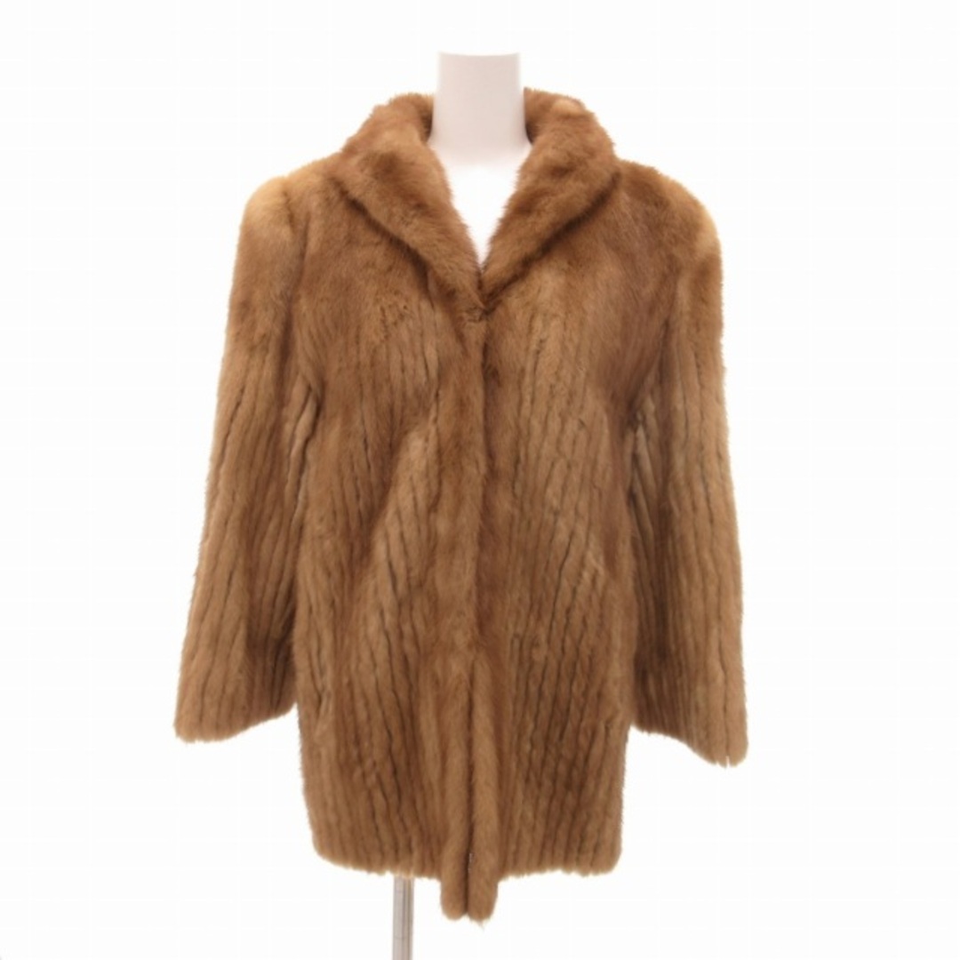 サガミンク 銀タグ 毛皮 ミンク ロングコート ダークブラウン XL 13