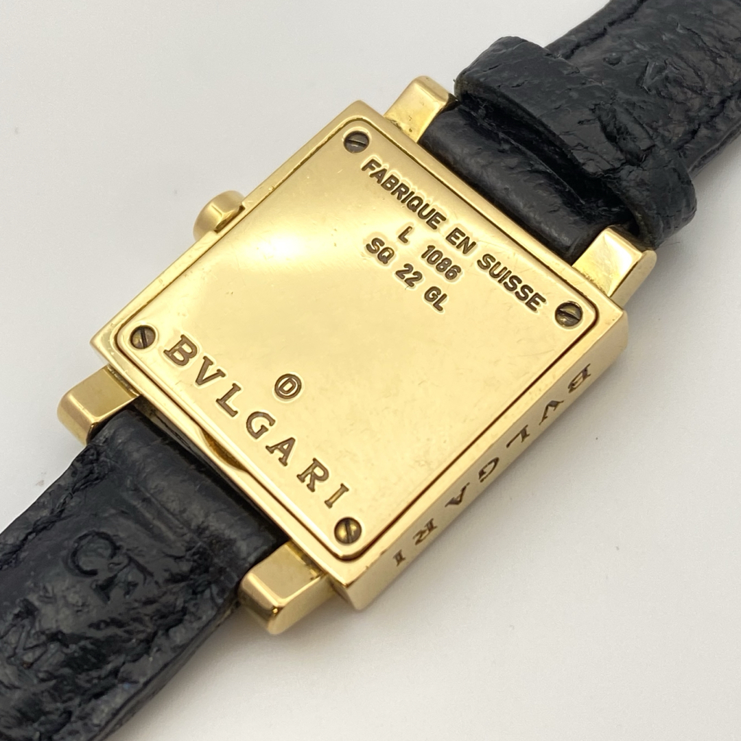 BVLGARI - 逸品 ブルガリ K18 SQ22GL ゴールド 金無垢 クアドラード