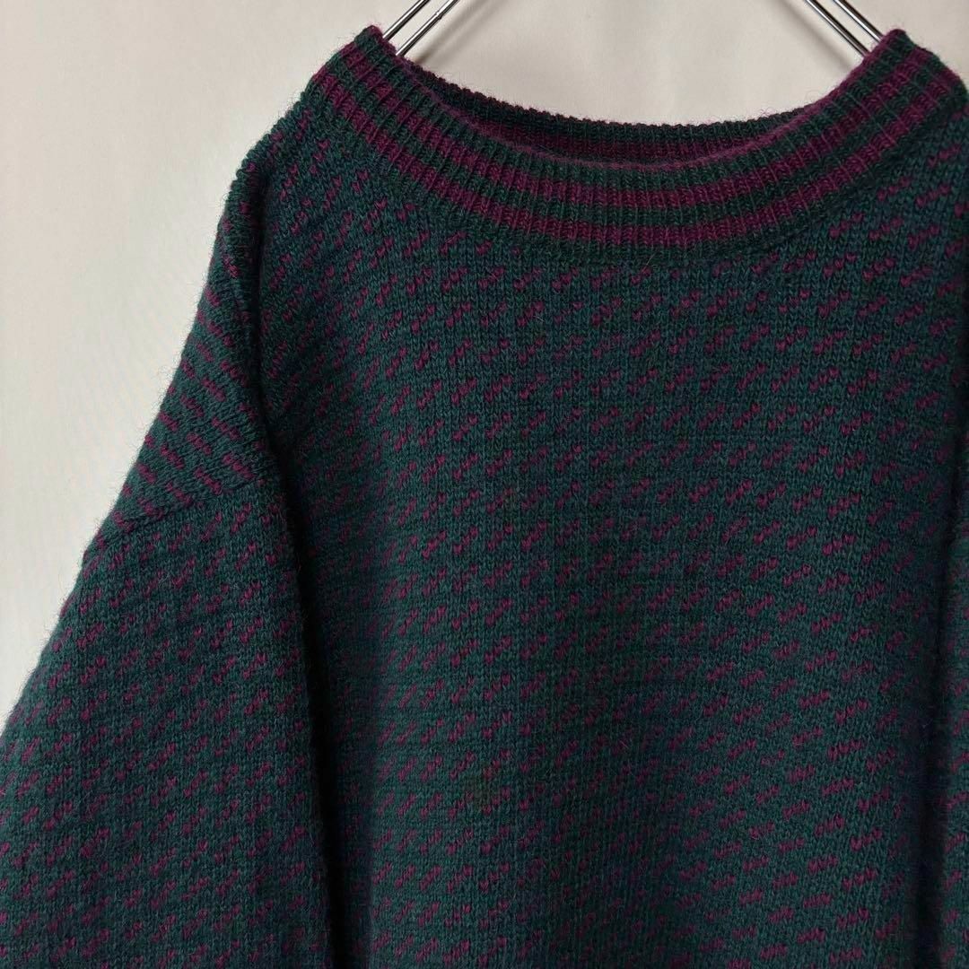 L.L.Bean - L.L.BEAN バーズアイ セーター ニット ノルウェー製 古着 L