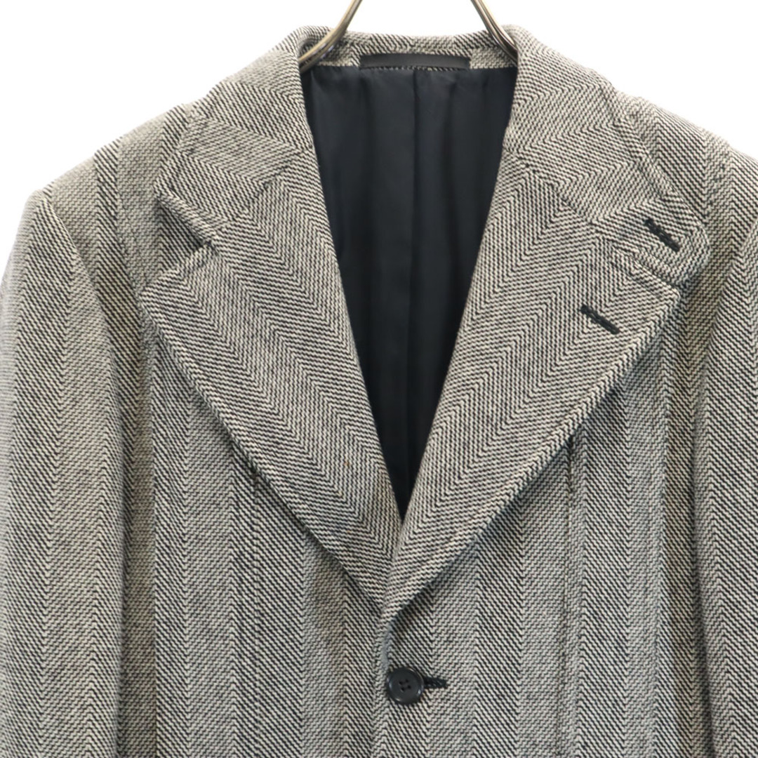 GUCCI - 古着 GUCCI グッチ イタリア製 ウールブレンド ヘリンボーン