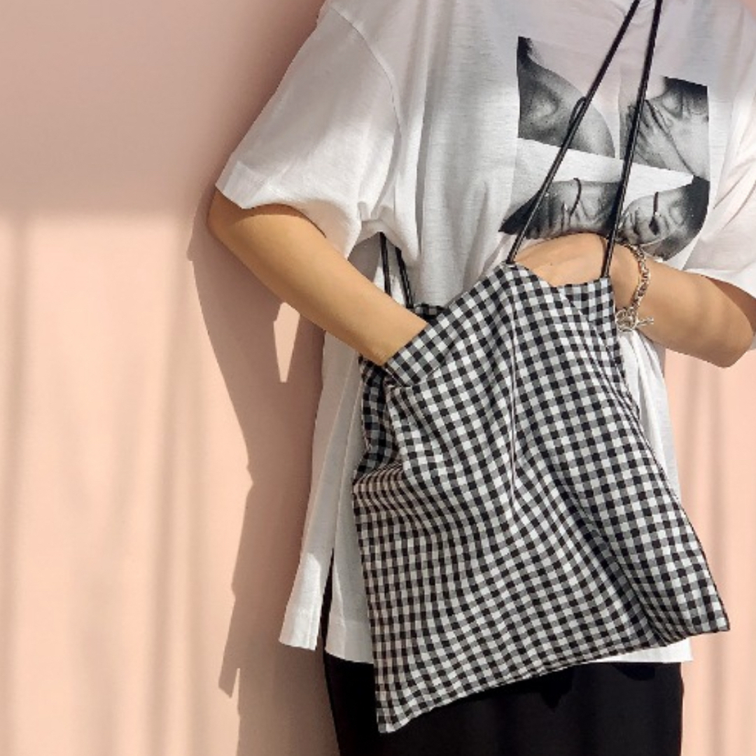 COUDRE COUDRE クードル ギンガムチェック柄 トートバッグ クードル