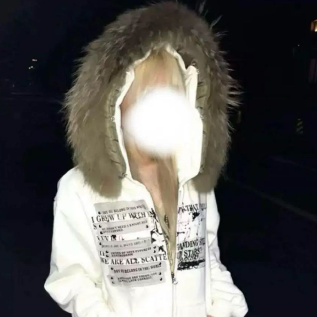 y2k 短丈ファーパーカーパンク grunge 平成ギャルギャル男 お兄系の