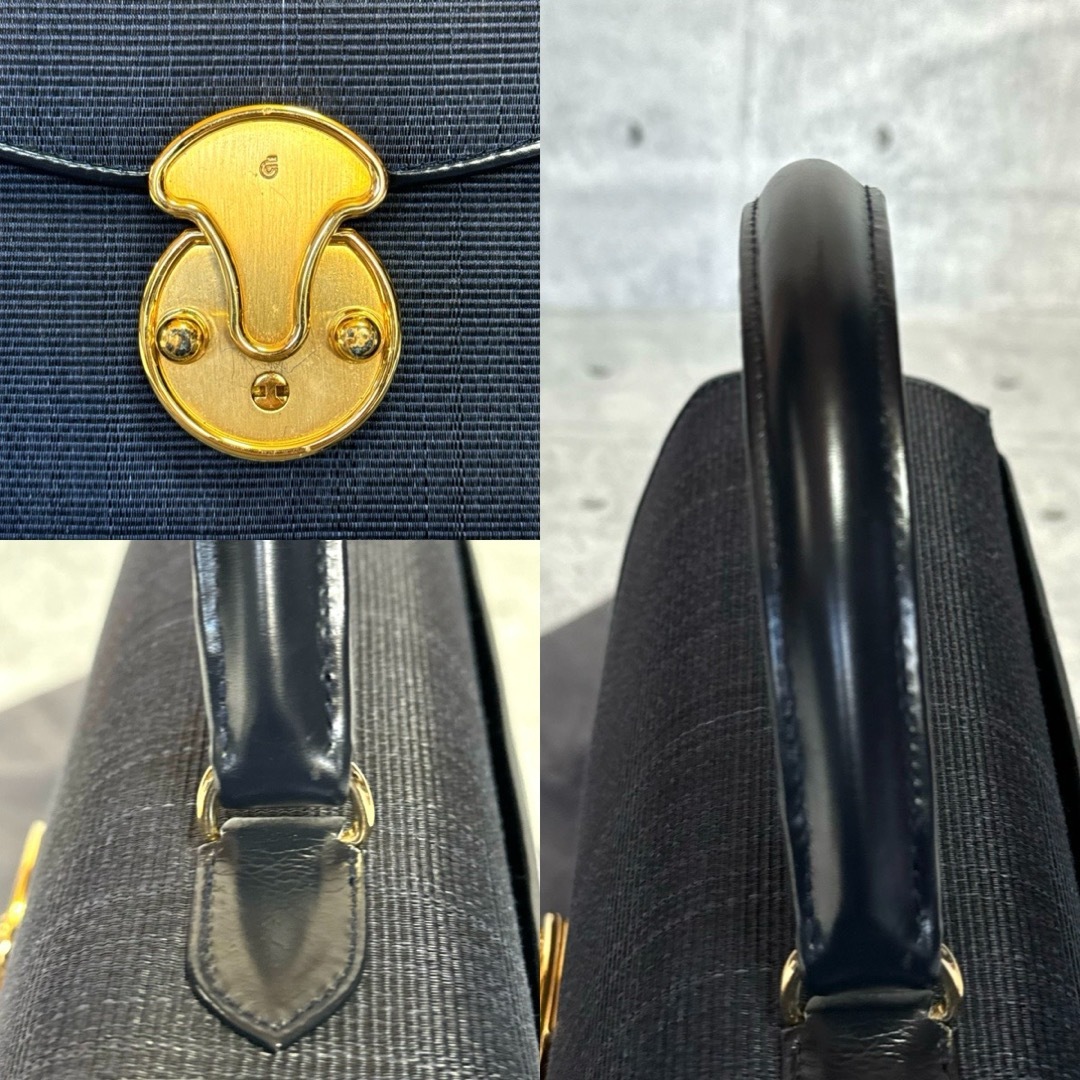 COMTESSE - 【美品】COMTESSE ホースヘア×レザー ネイビー 2WAY