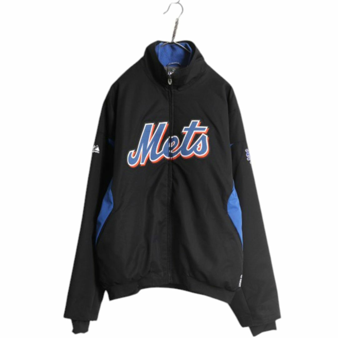 MLB オフィシャル Majestic メッツ 中綿 ナイロン ジャケット メンズ M