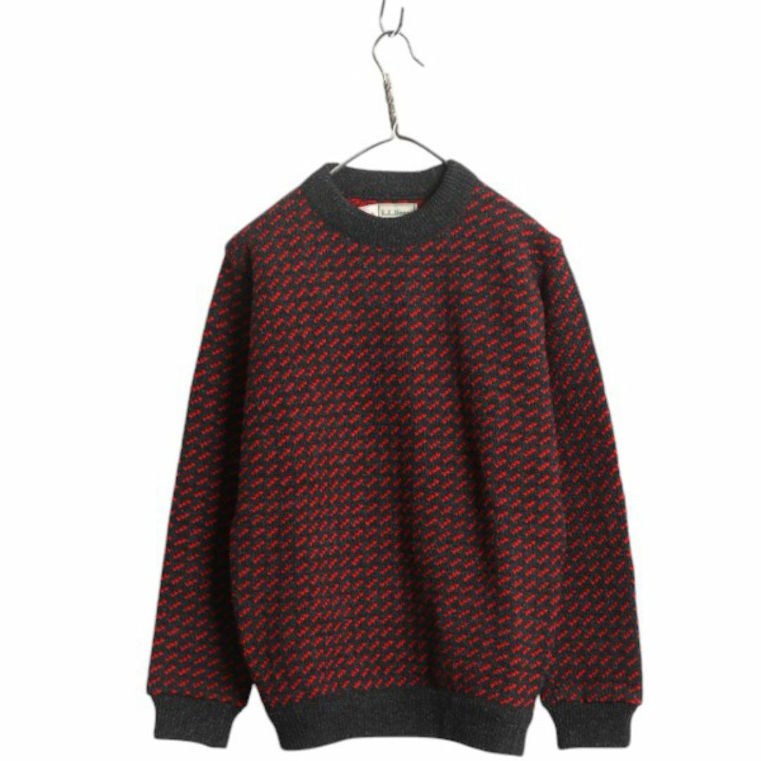 L.L.Bean - 80s ノルウェー製 ☆ エルエルビーン バーズアイ ニット