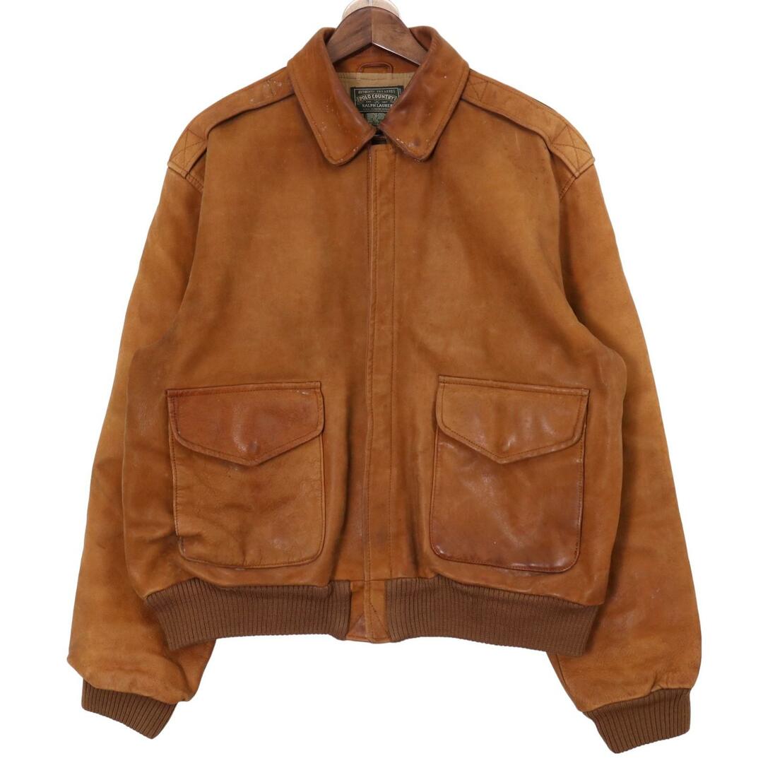 90年代 POLO COUNTRY ポロカントリー A-2 レザーフライトジャケット