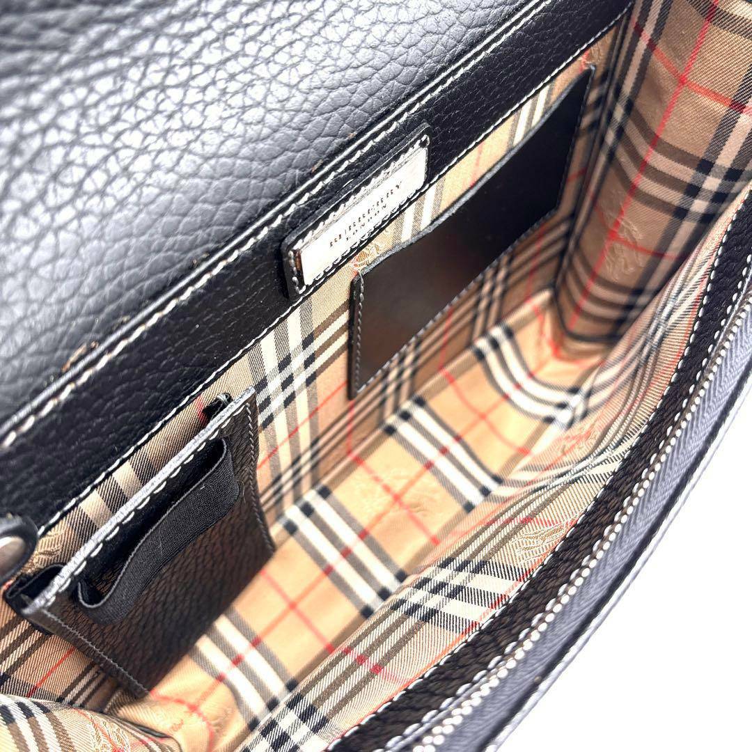 希少色】バーバリーブラックレーベル ノバチェック ホースロゴ