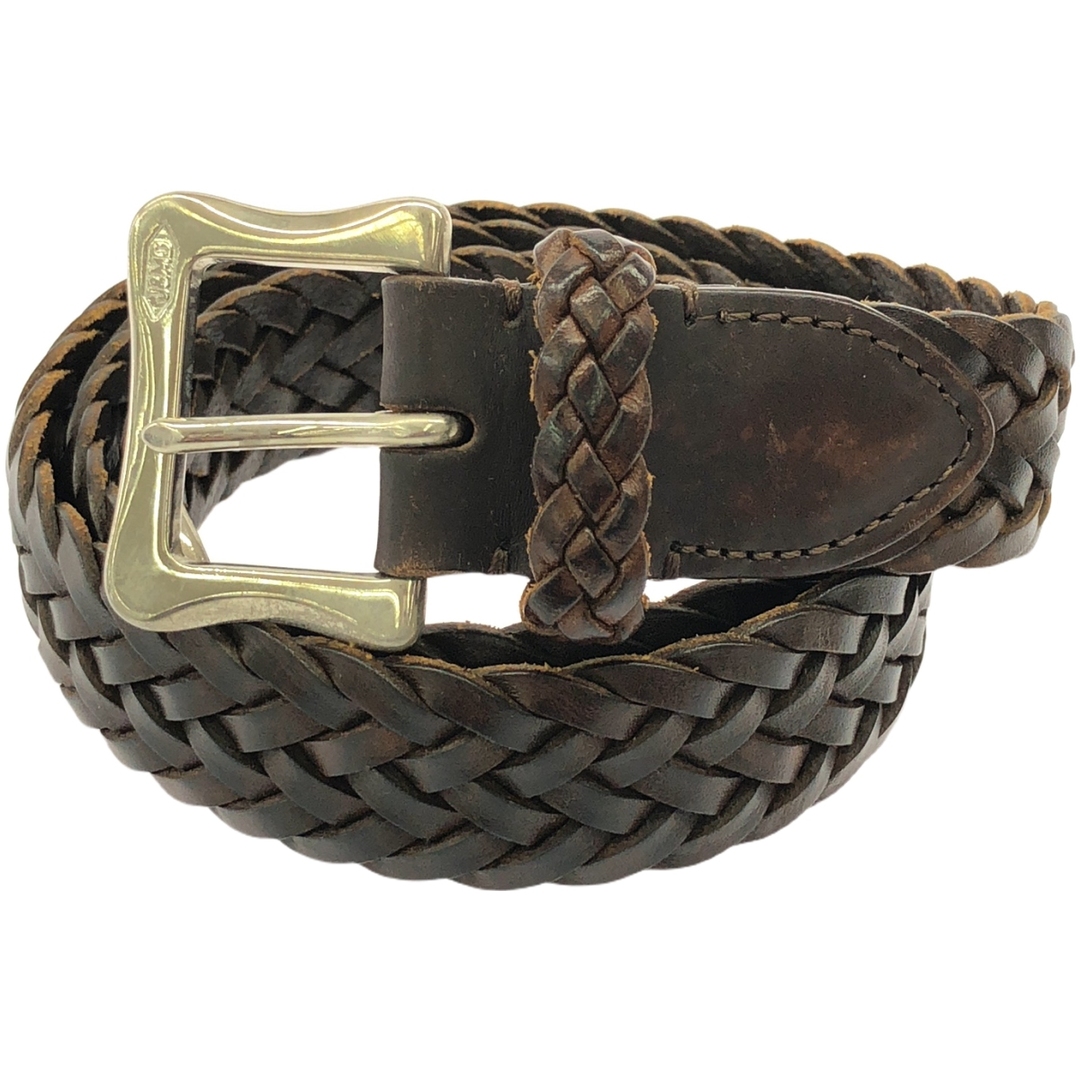 J&M DAVIDSON 編み込みブラウンベルト J&M DAVIDSON 32 / 80 編み込み