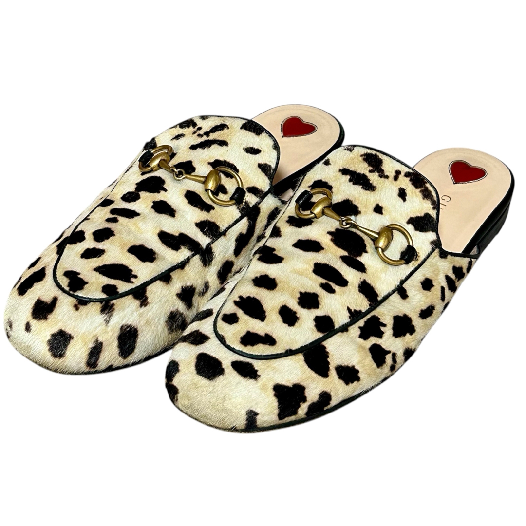 GUCCI プリンスタウン ホースビット ローファー ミュール レオパード