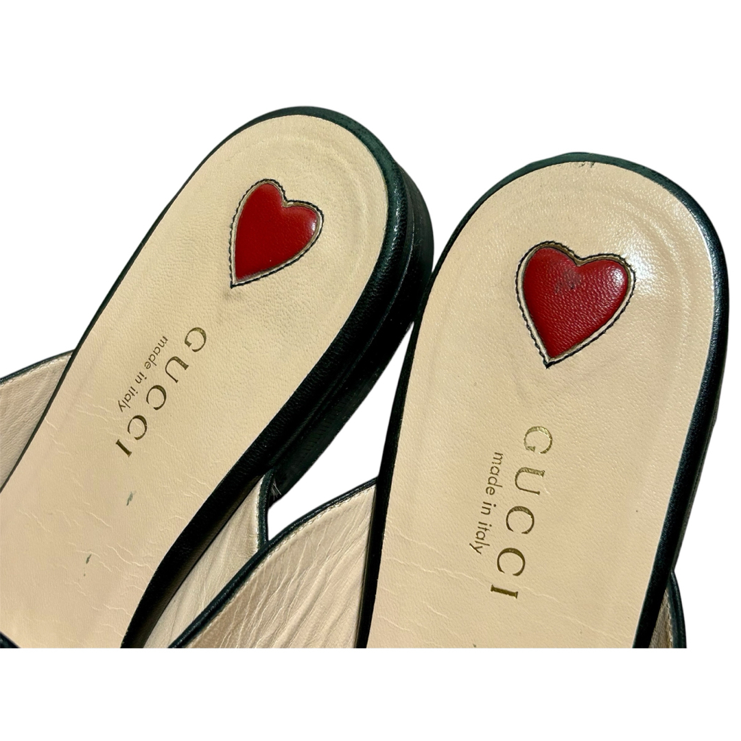 GUCCI プリンスタウン ホースビット ローファー ミュール レオパード