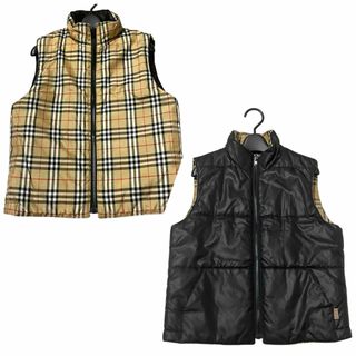 最終☆美品♡バーバリーブルーレーベル♡ノバチェック♡水鳥天然羽毛