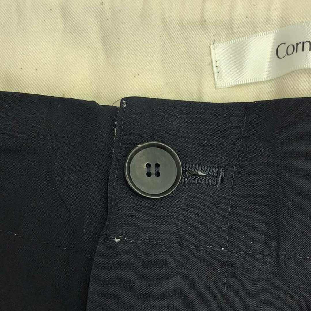 CORNIER / コルニエ | ウール シルク スラックス パンツ | L | ダーク