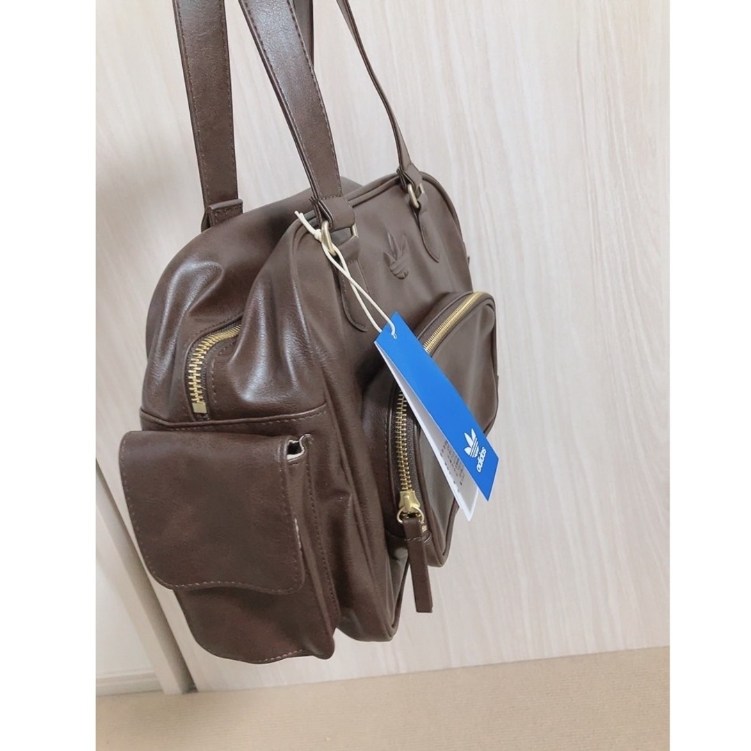 adidas - 新品 希少 adidas RS ARCH SHL/レザーハンドトートバック 茶